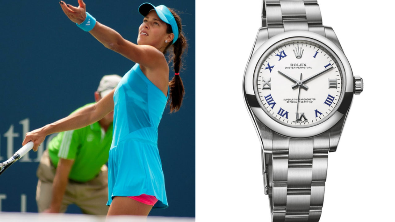Ana Ivanovic and her Rolex Oyster 