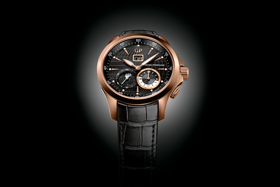 Girard Perregaux Traveller Large Date, Moon Phase, and GMT